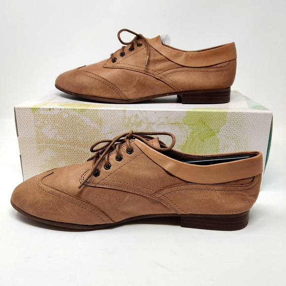 Juil 8634 Kama Womens Wingtip Oxford Shoes US 11 Camel Brown Soft Comfort NIB - Picture 8 of 16
